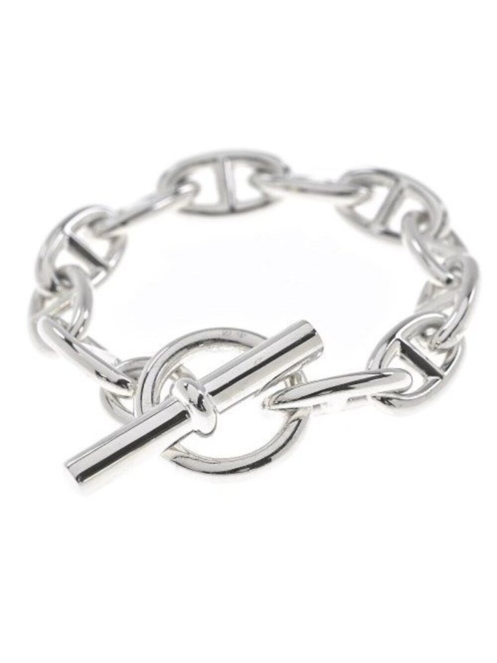 Hermes Bracelet Bangle Silver